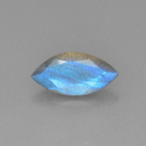 2,15 ctw natürlicher blauer Labradorit, Transparent, Transparent / Lichtdurchlässig