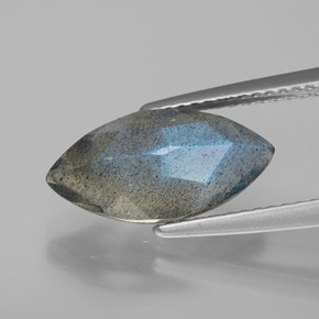 2,82 ctw natürlicher blauer Labradorit, Transparent, Transparent / Lichtdurchlässig