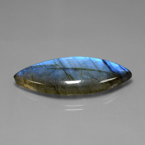 36,89 ctw natürlicher blauer Labradorit, Marquise, Transparent