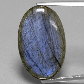 16,81 ctw natürlicher blauer Labradorit, Oval Schliff, Transparent