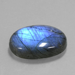 20,59 ctw natürlicher blauer Labradorit, Oval Schliff, Transparent