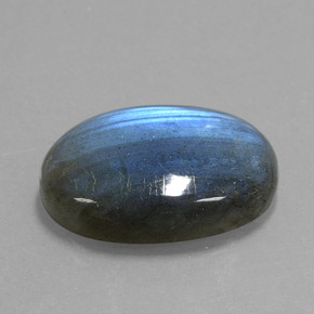 17,74 ctw natürlicher blauer Labradorit, Oval Schliff, Transparent