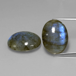  ct natürliche blauer Labradorit-Edelsteine, Oval Schliff, Lichtdurchlässig