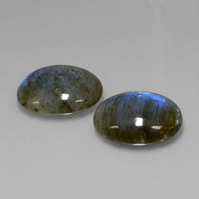  ct natürliche blauer Labradorit-Edelsteine, Oval Schliff, Lichtdurchlässig