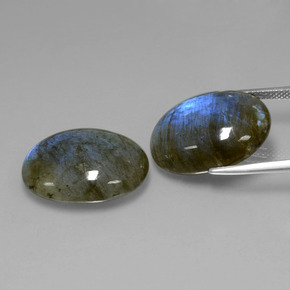  ct natürliche blauer Labradorit-Edelsteine, Oval Schliff, Lichtdurchlässig