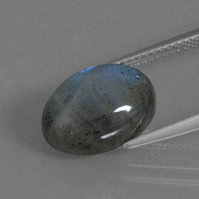 5,70 ctw natürlicher blauer Labradorit, Oval Schliff, Lichtdurchlässig