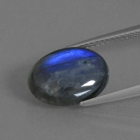 4,53 ctw natürlicher blauer Labradorit, Oval Schliff, Lichtdurchlässig