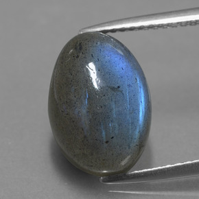 5,82 ctw natürlicher blauer Labradorit, Oval Schliff, Lichtdurchlässig