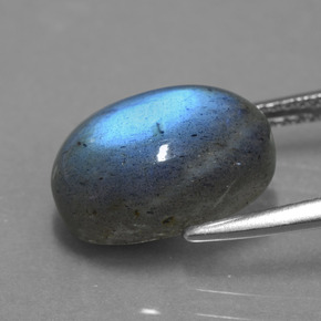 5,82 ctw natürlicher blauer Labradorit, Oval Schliff, Lichtdurchlässig