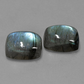  ct natürliche blauer Labradorit-Edelsteine, Kissenschliff, Lichtdurchlässig