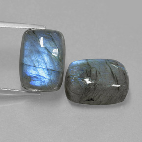  ct natürliche blauer Labradorit-Edelsteine, Kissenschliff, Lichtdurchlässig