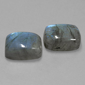  ct natürliche blauer Labradorit-Edelsteine, Kissenschliff, Lichtdurchlässig