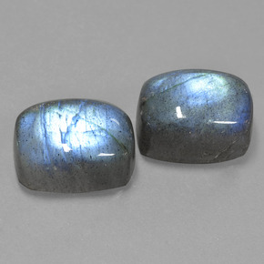  ct natürliche blauer Labradorit-Edelsteine, Kissenschliff, Lichtdurchlässig