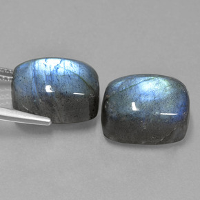  ct natürliche blauer Labradorit-Edelsteine, Kissenschliff, Lichtdurchlässig