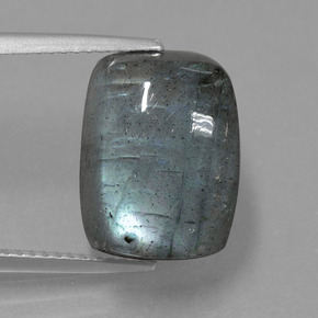 9,96 ctw natürlicher blauer Labradorit, Kissenschliff, Lichtdurchlässig