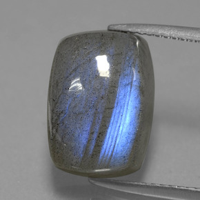 9,80 ctw natürlicher blauer Labradorit, Kissenschliff, Lichtdurchlässig