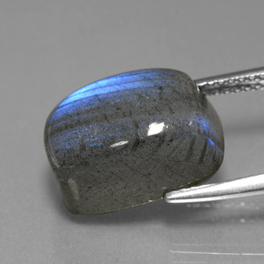 9,80 ctw natürlicher blauer Labradorit, Kissenschliff, Lichtdurchlässig
