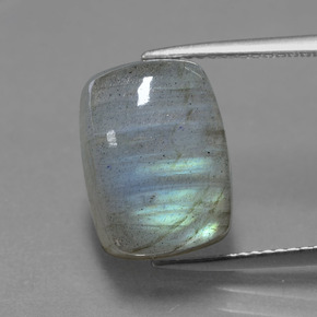 9,30 ctw natürlicher blauer Labradorit, Kissenschliff, Lichtdurchlässig