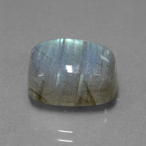 9,30 ctw natürlicher blauer Labradorit, Kissenschliff, Lichtdurchlässig