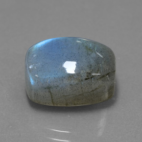 10,87 ctw natürlicher blauer Labradorit, Kissenschliff, Lichtdurchlässig