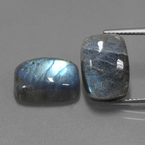  ct natürliche blauer Labradorit-Edelsteine, Kissenschliff, Lichtdurchlässig
