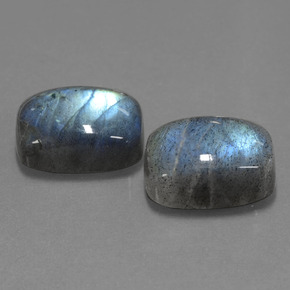  ct natürliche blauer Labradorit-Edelsteine, Kissenschliff, Lichtdurchlässig