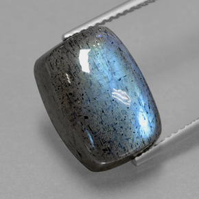 10,49 ctw natürlicher blauer Labradorit, Kissenschliff, Lichtdurchlässig