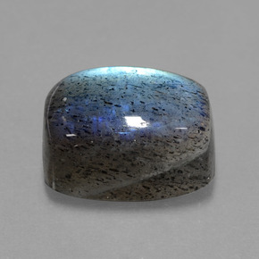 10,49 ctw natürlicher blauer Labradorit, Kissenschliff, Lichtdurchlässig