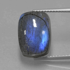9,02 ctw natürlicher blauer Labradorit, Kissenschliff, Lichtdurchlässig