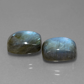  ct natürliche blauer Labradorit-Edelsteine, Kissenschliff, Lichtdurchlässig