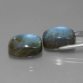  ct natürliche blauer Labradorit-Edelsteine, Kissenschliff, Lichtdurchlässig
