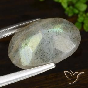 9,17 ctw natürlicher Mehrfarbig Labradorit, Oval, Lichtdurchlässig