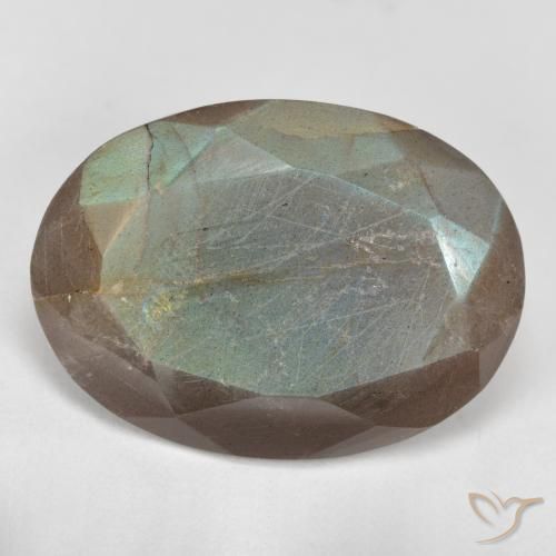 10.16ct Natürlicher Mehrfarbig Labradorit, Oval, Lichtdurchlässig