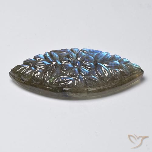 9,17 ctw natürlicher Mehrfarbig Labradorit, Marquise, Lichtdurchlässig