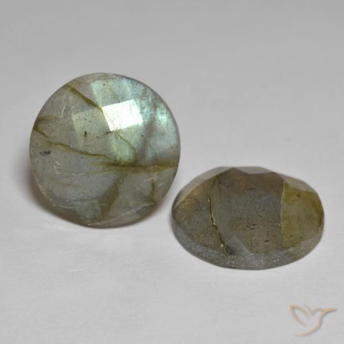 13.65 ct natürliche Mehrfarbig Labradorit-Edelsteine, Runden, Lichtdurchlässig