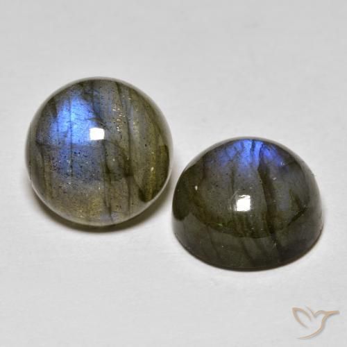 8.51 ct natürliche Mehrfarbig Labradorit-Edelsteine, Runden, Lichtdurchlässig