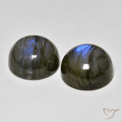 8.51 ct natürliche Mehrfarbig Labradorit-Edelsteine, Runden, Lichtdurchlässig
