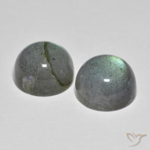 7.36 ct natürliche Mehrfarbig Labradorit-Edelsteine, Runden, Lichtundurchlässig