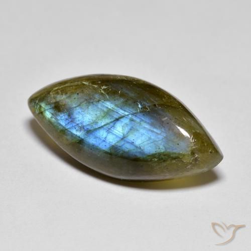 9.84ct Natürlicher Mehrfarbig Labradorit, Marquise, Lichtdurchlässig