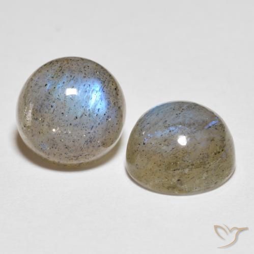 4.75 ct natürliche Mehrfarbig Labradorit-Edelsteine, Runden, Lichtdurchlässig