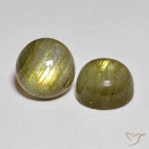 3.32 ct natürliche Mehrfarbig Labradorit-Edelsteine, Runden, Lichtdurchlässig