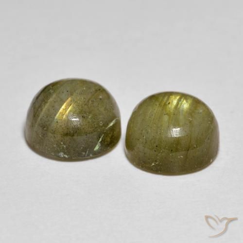 3.32 ct natürliche Mehrfarbig Labradorit-Edelsteine, Runden, Lichtdurchlässig