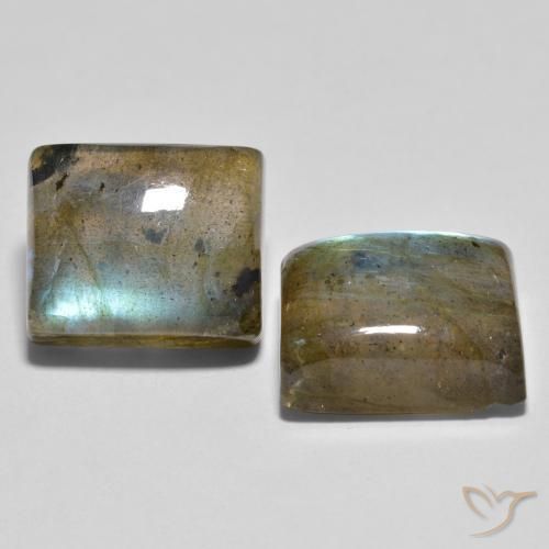 12.29 ct natürliche Mehrfarbig Labradorit-Edelsteine, Baguette, Transparent