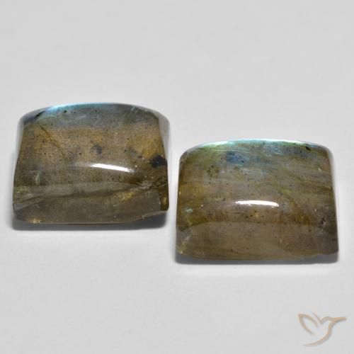 12.29 ct natürliche Mehrfarbig Labradorit-Edelsteine, Baguette, Transparent