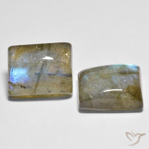 10.28 ct natürliche Mehrfarbig Labradorit-Edelsteine, Baguette, Transparent