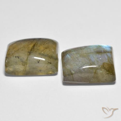 10.28 ct natürliche Mehrfarbig Labradorit-Edelsteine, Baguette, Transparent