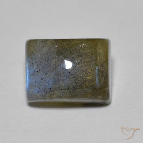3.18ct Natürlicher Mehrfarbig Labradorit, Baguette, Lichtdurchlässig