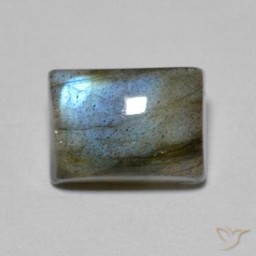 2.20ct Natürlicher Mehrfarbig Labradorit, Baguette, Lichtdurchlässig