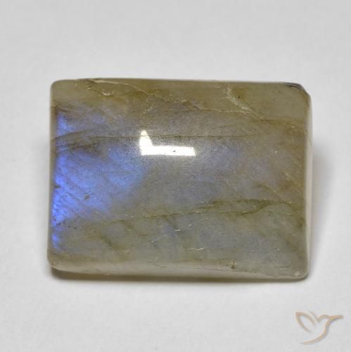 10.60ct Natürlicher Mehrfarbig Labradorit, Baguette, Lichtdurchlässig