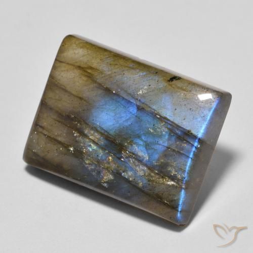 10.84ct Natürlicher Mehrfarbig Labradorit, Baguette, Lichtdurchlässig